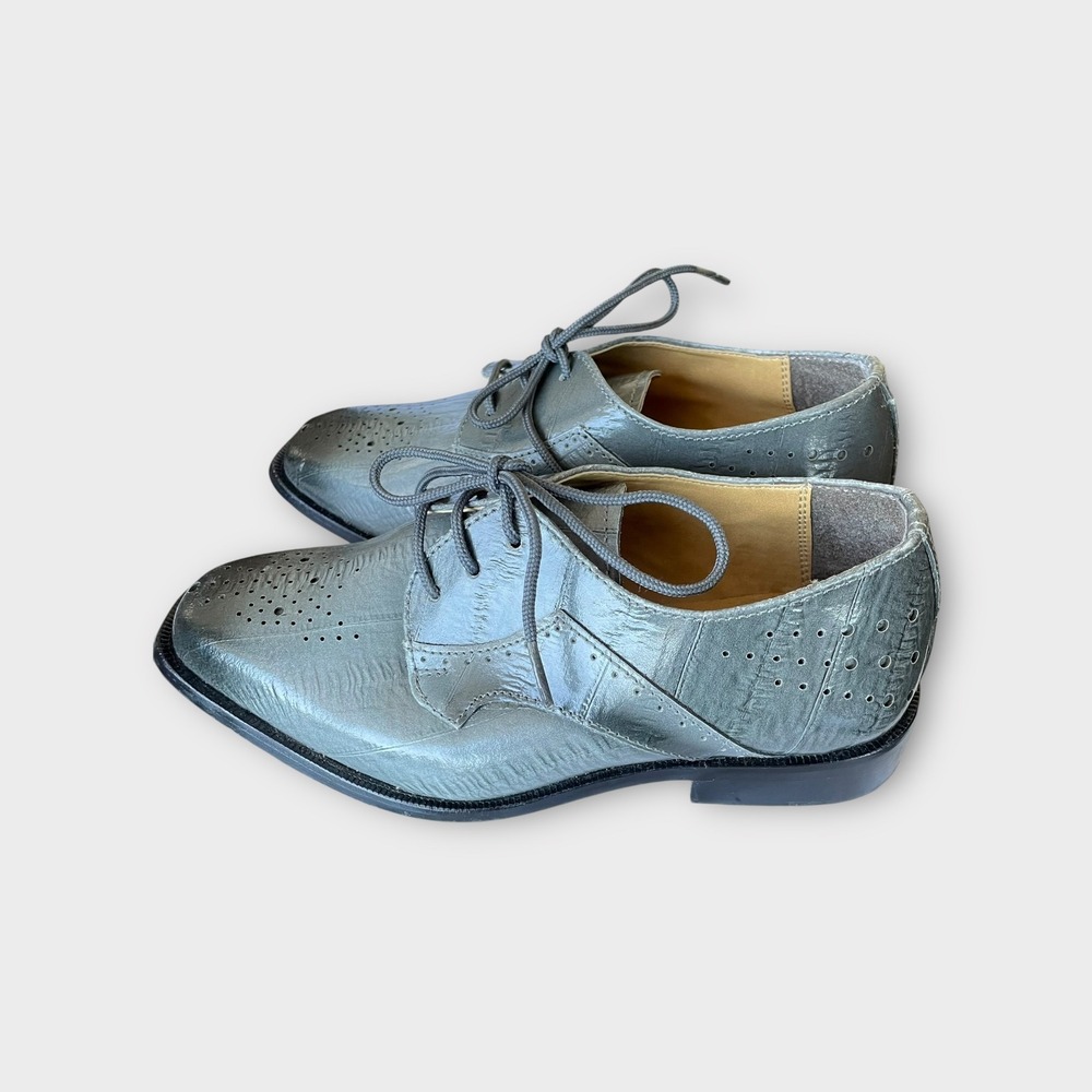 Liberty Youth Boys Dress Shoes Oxfords Brogue Perforated Leather Upper Size 1 - Picture 4 of 8